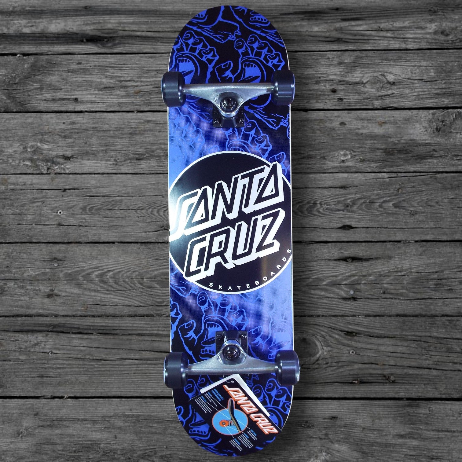 Santa Cruz Other Dot Hands Skateboard Complete / 8.25
