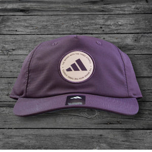 Adidas Stripes Emblem Climacool Snapback Hat / Plum