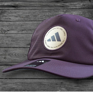 Adidas Stripes Emblem Climacool Snapback Hat / Plum