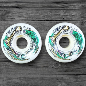 Bones Nunes XF V5 Dino-Sortas 99a Skate Wheels / 54mm