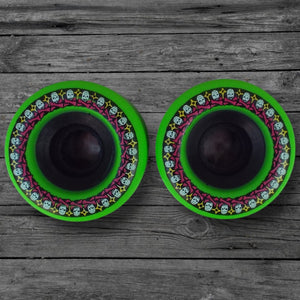Bones Repeat Skulls Rough Rider Green ATF 80a Wheels / 59mm