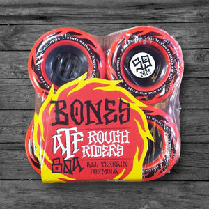 Bones Eternal Flame Red Rough Rider ATF 80a Wheels / 59mm