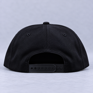 Thrasher Flame Embroidered Snapback Hat / Black