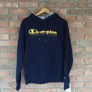 Champion Pixelated Hoodie / Navy Blue
