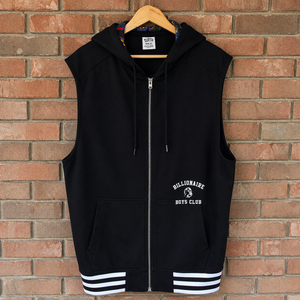 BBC Spaceman Sleeveless Zip-Up Hoodie / Black