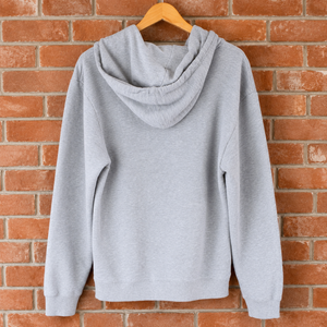 Santa Cruz "Beach Bum Hand" Snap-Neck Pullover Hoodie / Heather Grey