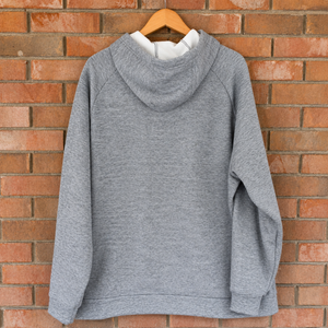 Nike Hidden Check Logo Hoodie / Heather Grey