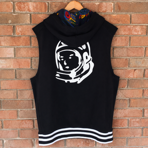 BBC Spaceman Sleeveless Zip-Up Hoodie / Black