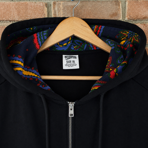 BBC Spaceman Sleeveless Zip-Up Hoodie / Black