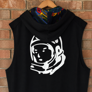 BBC Spaceman Sleeveless Zip-Up Hoodie / Black