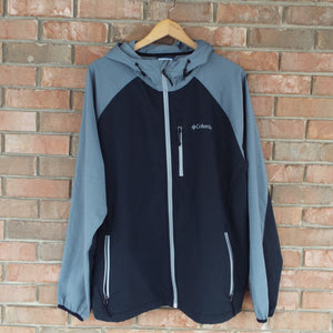 Columbia Windbreaker Jacket / Black-Grey