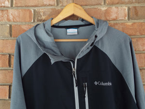Columbia Windbreaker Jacket / Black-Grey