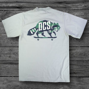 DCS Camo Fill Raccoon Heavyweight T-Shirt / Oatmeal