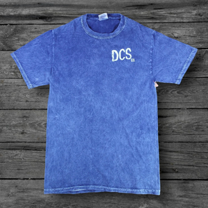 DCS Drawn Raccoon Distressed Logo T-Shirt - Mineral Navy