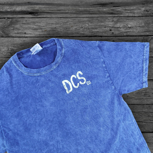 DCS Drawn Raccoon Distressed Logo T-Shirt - Mineral Navy