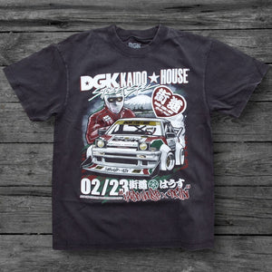 DGK x Kaido House Raceway Box T-Shirt / Vintage Black