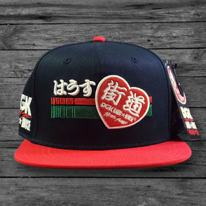 DGK x Kaido House Raceway Snapback Hat / Black