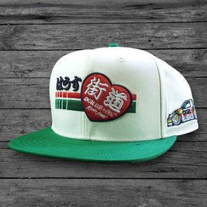 DGK x Kaido House Raceway Snapback Hat / Natural