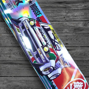 DGK x Kaido House Raceway (Rainbow Prismatic) Skate Deck / 8.25"