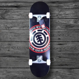 Element Seal Black Skateboard Complete / 8"