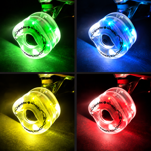 Shark Firefly Clear Lights 78a Longboard Wheels / 70mm