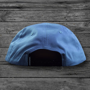 Independent Bar Logo Snapback Hat / Slate Blue