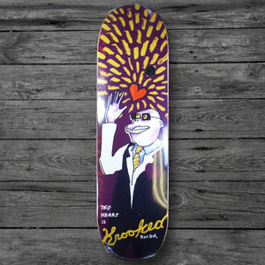 Krooked Knox This Heart Purple Skate Deck / 8.5"