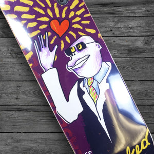 Krooked Knox This Heart Purple Skate Deck / 8.5"