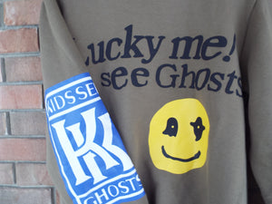Kids See Ghosts Crew Sweater / Brown (Thrift Happens)