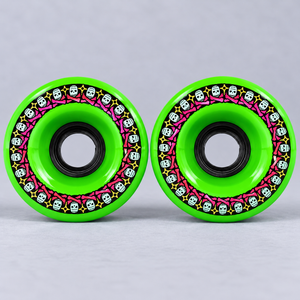 Bones Repeat Skulls Rough Rider Green ATF 80a Wheels / 59mm