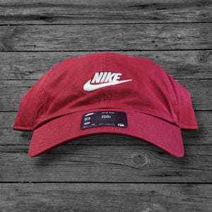 Nike Club Unstructured Strapback Hat / Deep Red