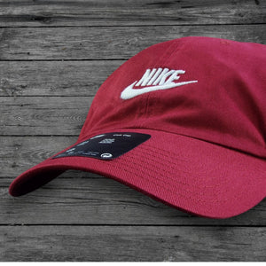Nike Club Unstructured Strapback Hat / Deep Red