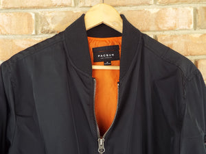 PacSun Bomber Zip-Up Jacket / Black