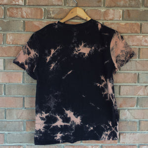 Romwe Paris Bleach T-Shirt / Black