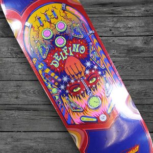 Santa Cruz Delfino Pinball Pro Shaped Skate Deck / 9.14"