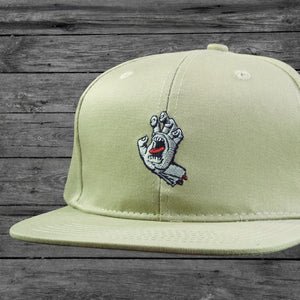 Santa Cruz Screaming Hand Snapback Hat / Khaki