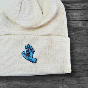 Santa Cruz Screaming Hand Beanie / Natural