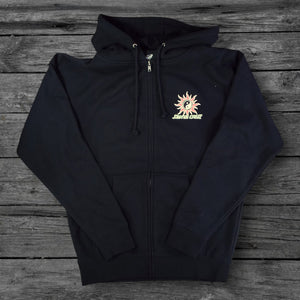 Santa Cruz Sol Spiral Zip Hoodie Sweatshirt / Black
