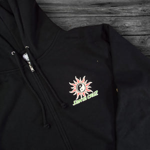 Santa Cruz Sol Spiral Zip Hoodie Sweatshirt / Black