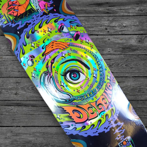 Santa Cruz Delfino Vision Pro Shaped Skate Deck / 9.14"