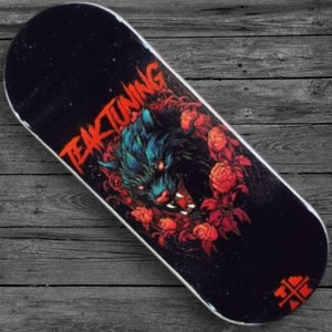 Teak Night Fang Wooden Fingerboard Deck / 34mm