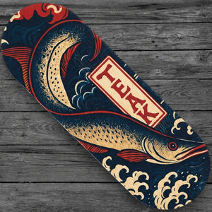 Teak Rising Tide Wooden Fingerboard Deck / 34mm