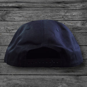 Thrasher Flame Embroidered Snapback Hat / Black